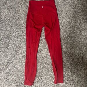 Lulu align Red Leggings